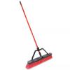 24-Inch Heavy-Duty Push Broom  Outdoor Multi-Surface Broom with Steel Handle & Brace for Garage, Warehouse, Sidewalk (Made in USA) view 2
