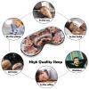 Adjustable Soft Sleep Eye Mask for Total Darkness, Yorkie Floral Print Light-Blocking Eye Mask Comfortable Eye Mask for Rest & Travel view 4
