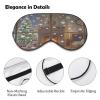 Light Blocking Sleep Eye Mask for Travel & Rest, Warm Fireplace Print Travel Sleep Mask Adjustable Soft Eye Mask for Men & Women view 3