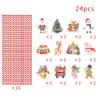 24PCS Christmas Paper Straws Red and Green Theme Disposable Straws for Christmas Party Favors Santa Claus Disposable Straw for Xmas Beverage Cocktail Birthday Christmas Home Party Supplies view 2