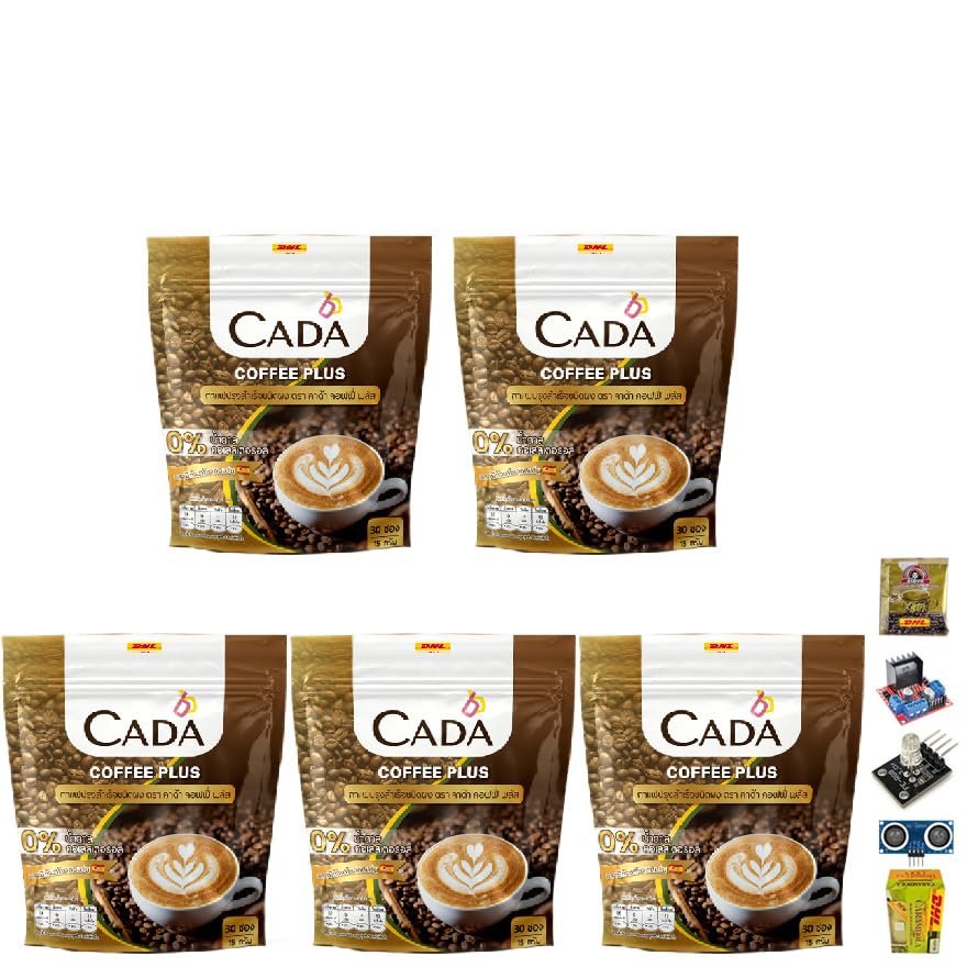 CadaCoffee Plus Cappuccino 450g(30 Sachets) Set 5 No0617897894 By Beautygoodshop [Get Free For You Beauty Gifts]