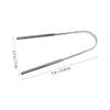 ORFOFE 2pcs Stainless Steel for Tongue Scrapers for Oral Care Extra-wide Scraping view 2