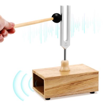 1set Aluminium Alloy Tuning Fork with Mallet Sensory Tuning Fork for Sound Healing Meditation and Accurate Pitch Accessory