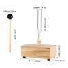 1set Aluminium Alloy Tuning Fork with Mallet Sensory Tuning Fork for Sound Healing Meditation and Accurate Pitch Accessory view 3