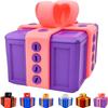 Annoying Gift Box, 3D Printed Gift Box with Screws, Prank Novelty Screw Case Surprise Creative Gift, Desktop Funny Money Card Container Twisted Storage, 8 * 8 (Pink and Purple) view 3