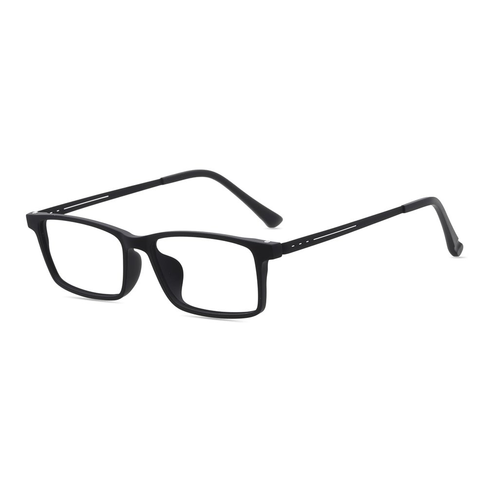 HELES Ultralight -Titanium Blue Light Blocking Glasses,Anti Eye Strain Anti Headache UV Cut, Computer Reading Glasses -Black||+4.00 Strength