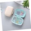 OKUMEYR Pp Material Compact Medicine Organizer 6pcs Mixed Pill Organizer Weekly Sturdy Reusable for Daily Use view 4