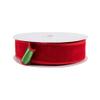 15 feet Christmas Velvet Red Green Wired Ribbon, Deluxe Velvet Red and Green Satin Fabric Wired Ribbon, Christmas Wired Ribbon, Ribbon for Wreaths, 1.5" Wired Ribbon view 2