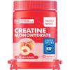 novomins Creatine Monohydrate Gummies for Men & Women, Chewables Creatine Monohydrate for Muscle Strength, Muscle Builder, Energy Boost, Pre-Workout Supplement-90 Peach view 1