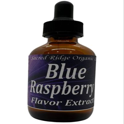Blue Raspberry Flavor Extract Organic 2 oz Water Soluble, Sugar Free Flavor Drops for Drinks, Candy, Baking, Ice Cream, Water Flavoring, Natural Food Grade Flavoring