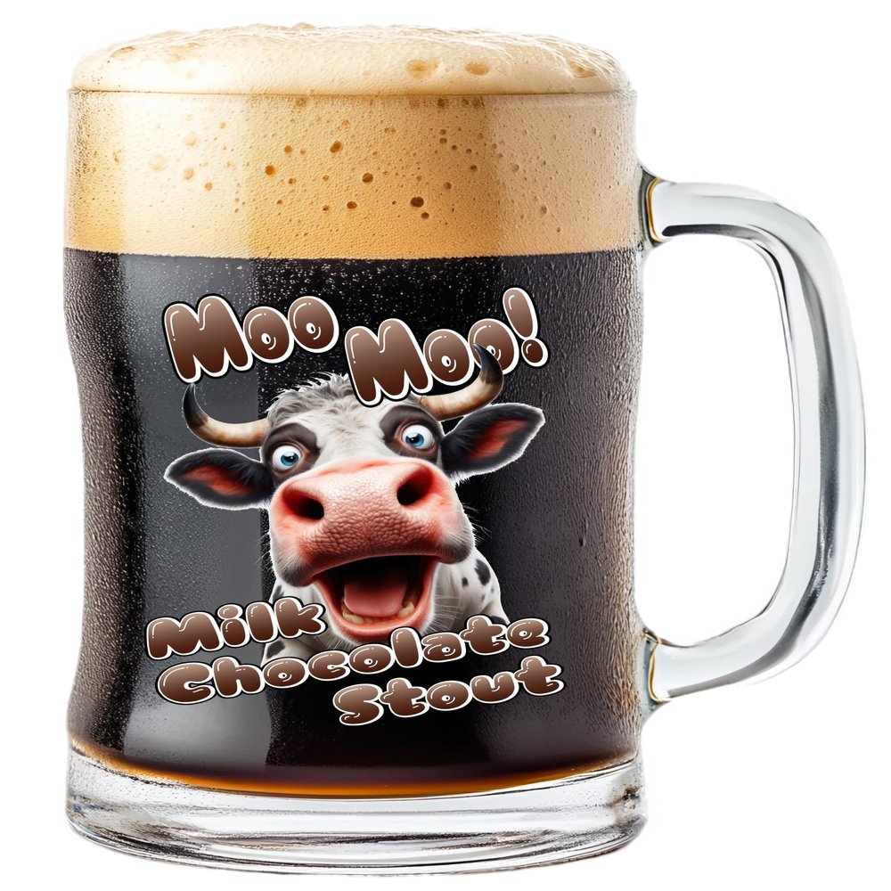 Tapcraft - Moo Moo Milk Chocolate Stout - Chocolate Stout Recipe Ingredient Kit - 5 Gallon Beer Making Kit - Make Beer at Home, Great DIY Gift