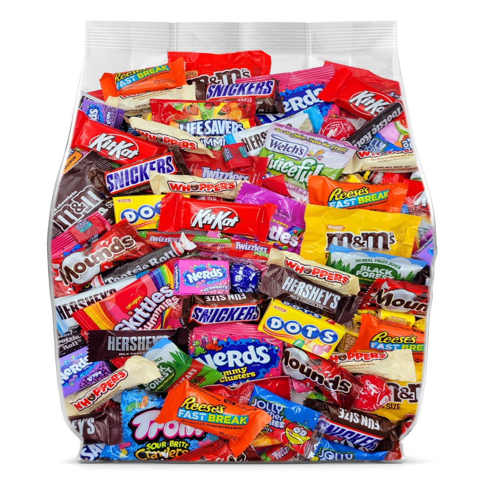 Bulk Assorted Chocolate Candy Variety Pack 2lb - Bulk Candy Individually Wrapped Chocolate for Party Favors & Pinata Stuffers - 2 Pound Candy Variety Mix