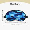 Abstract Blue Print Travel Yoga Meditation Washable and Comfortable Breathable Blackout Sleep Mask view 4