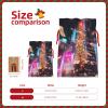 MyPiky Dollar Sign Money Print Christmas Gift Bags Gift Wrap Bags Storage Bag Package Drawstring Gift Bag For Party Holiday view 3