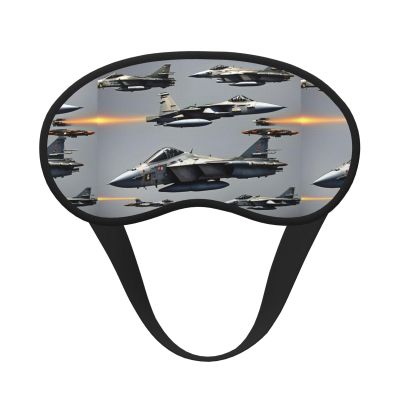Aircraft Fighter Jets Print Travel Yoga Meditation Washable and Comfortable Breathable Blackout Sleep Mask