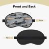 Aircraft Fighter Jets Print Travel Yoga Meditation Washable and Comfortable Breathable Blackout Sleep Mask view 2