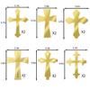12PCS Acrylic Cross Cake Topper Picks for Baby Shower Birthday Party Decorations Christian Religious Party Decoration Supplies/Baptism First Holy Communion Party Decorations Supplies (12PCS Cross) view 4