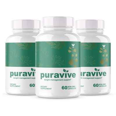 (3 PACK) Puravive - Puravive Capsules, Puravive Pills, Puravive Capsules, Puravive Exotic Rice Method, Purevive, Puravive BAT Levels Exotic Rice Method Reviews - 3 Month Supply (180 Capsules)