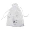 100Pcs 9X12cm Organza Jewelry Pouch Candy Pouch Drawstring Wedding Favor Bags White - Assortment Gasket Kit view 1