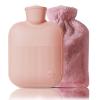 Hot Water Bottle with Cover, Leak-Proof Hot Water Bag for Hot and Cold Compress, Hand Feet Warmer, Ideal for Menstrual Cramps, Neck and Shoulder Pain Relief,Warm for Winter (Pink, 1 L) view 1