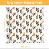WRAPAHOLIC Farm Chicken Wrapping Paper Roll - Mini Roll - 17 Inch x 16.5 Feet - Farm Fresh Country Design for Birthday, Baby Shower, Country Present Wrapping view 3