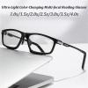 Sports Outdoor Aluminum Magnesium Ultra-Light Color-Changing Multi-Focal Reading Glasses, Anti-Blue Light Presbyopia Glasses (2Pcs-D,3.5X) view 4