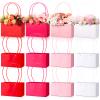 Geyoga 12 Pcs Mother's Day Flower Bags Boxes for Arrangements Kraft Paper Floral Wrapping with Handle Waterproof for Graduation Anniversary Fresh Flowers Bouquets Gift Bags(4 Colors) view 1