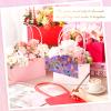 Geyoga 12 Pcs Mother's Day Flower Bags Boxes for Arrangements Kraft Paper Floral Wrapping with Handle Waterproof for Graduation Anniversary Fresh Flowers Bouquets Gift Bags(4 Colors) view 2
