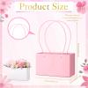 Geyoga 12 Pcs Mother's Day Flower Bags Boxes for Arrangements Kraft Paper Floral Wrapping with Handle Waterproof for Graduation Anniversary Fresh Flowers Bouquets Gift Bags(4 Colors) view 4