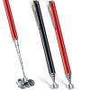 Patelai 2 Pieces Telescoping Magnetic Pick up Tool Grabbers Reacher Tools with Pocket Clip 25 Inch Telescopic Retrieving Magnet Gift for Man, Father, Mechanic, Handyman, Husband (Black,Red) view 1
