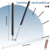 Patelai 2 Pieces Telescoping Magnetic Pick up Tool Grabbers Reacher Tools with Pocket Clip 25 Inch Telescopic Retrieving Magnet Gift for Man, Father, Mechanic, Handyman, Husband (Black,Red) view 2