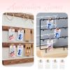 Cheriswelry 100Pcs Clear Cellophane Plastic BagsBear Favor Treat Bags with Foldable Header Cards 10x6cm for DIY Jewelry Packaging Birthday Christmas Decoration view 2