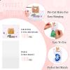 Cheriswelry 100Pcs Clear Cellophane Plastic BagsBear Favor Treat Bags with Foldable Header Cards 10x6cm for DIY Jewelry Packaging Birthday Christmas Decoration view 4