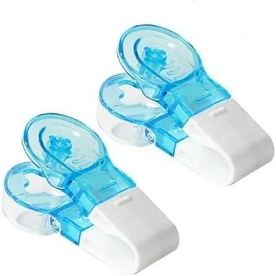2Pcs Blue Portable Pill Remover Taker, Assistance No Contact Easy to Take Out Portable Travel Tablet Dispenser, Blister Pack Opener Popper, Pills Extractor Tool for Elderly, Disabled, Medication Aids