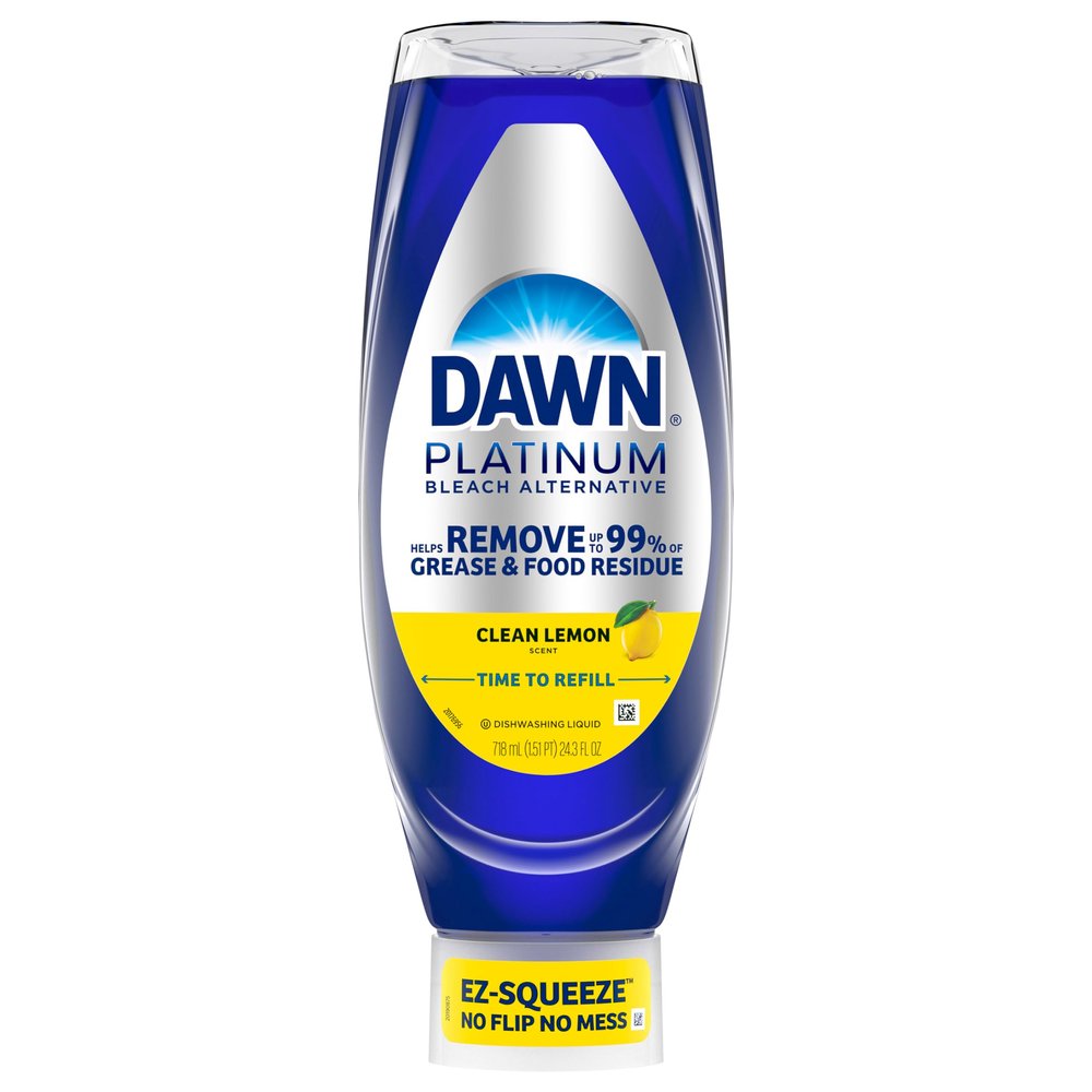Dawn, Dish Soap Platinum Easy Squeeze Clean Lemon, 24.3 Fl Oz