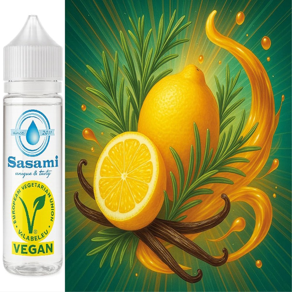 Vanilla Enchantment - Vanilla-Rosemary-Lemon Flavor Concentrate - Vegan - Sasami - 10ml