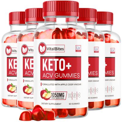 (5 Pack) VitalBites Keto, VitalBites, VitalBites Keto ACV Gummies, VitalBites Gummies Keto, Vital Bites Keto + ACV Gummies, VitalBites ACV Gummies Advanced Formula Supplement, 300 Gummies For 5 Months