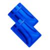 Double-Sided Glossy Blue Resealable Zipper Seal Lock Packaging Flat Smell Proof Bags for Small Business, Home Use, Food Packaging, Beauty Storage Bags (500, 2.95 inch x 3.94 inch) view 2