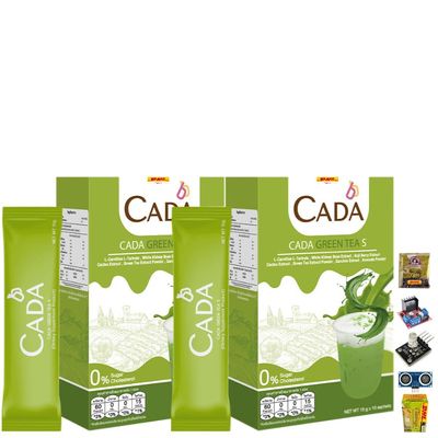Delicious Intense Mush Mellow Roasted Fruit Snack CadaGreenTea Green Tea S Powder 10 Sachets/Box Set 2 By Beautygoodshop [Get Free For You Beauty Gifts]