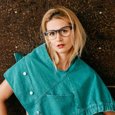 FYTOO Reading Glasses for Women Men - Reading Glasses with Blue Light Blocking 2.25x Magnification Blue Light Readers Anti Glare With Eyeglasses