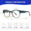 FYTOO Reading Glasses for Women Men - Reading Glasses with Blue Light Blocking 2.25x Magnification Blue Light Readers Anti Glare With Eyeglasses view 3