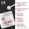 10X Health Amino Acids - 30 Servings of EAA & BCAA Powder, Pre Workout BCAA with Essential Amino Acids Supplement - BCAAs & EAAs for Longevity, Muscle Support, Strength, Energy - Tropical Orange view 3