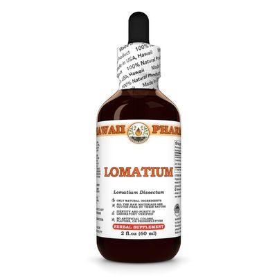 Hawaii Pharm Lomatium Extract, Tincture for Respiratory Wellness, Supports Immune Function, Promotes Joint Comfort, Encourages Skin Recovery, Enhances Mobility - 2 fl.oz