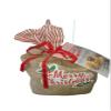 Christmas Gourmet Popcorn Pub Cheddar Sea Salt & Caramel Corn Kettle Corn Peppermint Crunch Caramel corn in Burlap Bag jute Sack 2.81 Lbs (bag design will vary) view 1