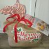 Christmas Gourmet Popcorn Pub Cheddar Sea Salt & Caramel Corn Kettle Corn Peppermint Crunch Caramel corn in Burlap Bag jute Sack 2.81 Lbs (bag design will vary) view 2