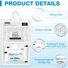 Nuanchu 30 Pack 500 ml Moisture Absorber Hanging Closet Dehumidifier Bags Unscented Hanging Humidity Absorber Desiccant Moisture Absorb in Wardrobes Bedrooms Bathrooms Kitchen view 2