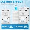 Nuanchu 30 Pack 500 ml Moisture Absorber Hanging Closet Dehumidifier Bags Unscented Hanging Humidity Absorber Desiccant Moisture Absorb in Wardrobes Bedrooms Bathrooms Kitchen view 3