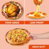 100PCS Thanksgiving Paper Plates and Napkins Set- (25 Guests) with 10*12 Inch Oval Plates and 9 Inch Paper Plate, Napkins for Thanksgiving Party Supplies view 3