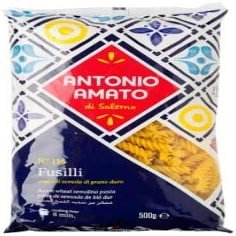 ANTONIO AMATO di Salerno - NO.114 Fusilli - (Pack of 5, 5lb total weight) - pasta di semola di grano duro - durum wheat semolina pasta macaroni product - Authentic Italain Pasta - PRODUCT OF ITALY