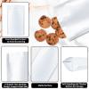 100 Pack Mylar Smell Proof Bags, Resealable White Stand Up Pouch Bags Foil Sealable Bags for Packaging, 7.811.8 Inch view 2
